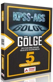 Paraf Yayınları KPSS AGS Gölge 5 Fasikül Deneme