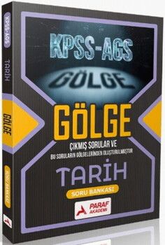 Paraf Yayınları KPSS MEB AGS Tarih Gölge Soru Bankası