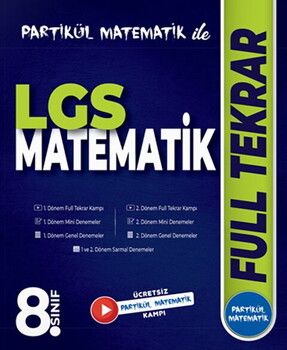 Partikül Yayınları 8. Sınıf LGS Matematik Full Tekrar
