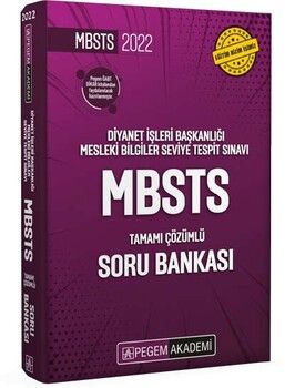 Pegem 2022 Diyanet İşleri Başkanlığı Mesleki Bilgiler Seviye Tespit Sınavı MBSTS Tamamı Çözümlü Soru Bankası