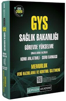Pegem 2026 GYS Sağlık Bakanlığı Memurluk Veri Hazırlama ve Kontrol İşletmeni Konu Anlatımlı Soru Bankası