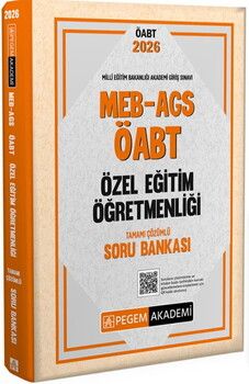 Pegem 2026 MEB AGS ÖABT Özel Eğitim Öğretmenliği Tamamı Çözümlü Soru Bankası