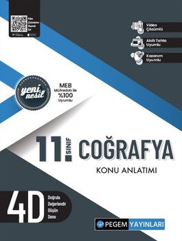 Pegem Akademi 11. Sınıf Coğrafya Konu Anlatımı