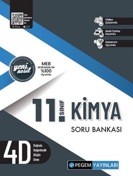 Pegem Akademi 11. Sınıf Kimya Soru Bankası