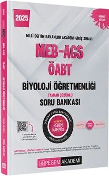 Pegem Akademi 2025 MEB AGS ÖABT Biyoloji Öğretmenliği Tamamı Çözümlü Soru Bankası