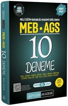 Pegem Akademi 2025 MEB AGS Tamamı Çözümlü 10 Deneme