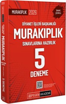 Pegem Akademi 2026 Diyanet İşleri Başkanlığı Murakıplık Sınavlarına Hazırlık Tamamı Çözümlü 5 Deneme
