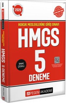 Pegem Akademi 2026 Hukuk Mesleklerine Giriş Sınavı HMGS Tamamı Çözümlü 5 Deneme