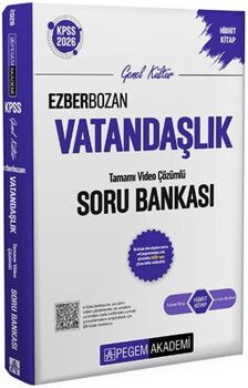 Pegem Akademi 2026 KPSS Vatandaşlık Ezberbozan Soru Bankası