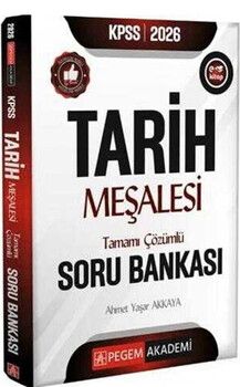 Pegem Akademi 2026 KPSS Tarih Meşalesi Tamamı Çözümlü Soru Bankası