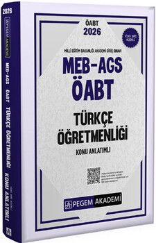 Pegem Akademi 2026 MEB AGS ÖABT Türkçe Öğretmenliği Konu Anlatımlı