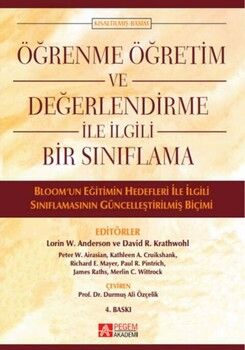 Pegem Akademi Öğrenme Öğretim ve Değerlendirme ile İlgili Bir Sınıflama