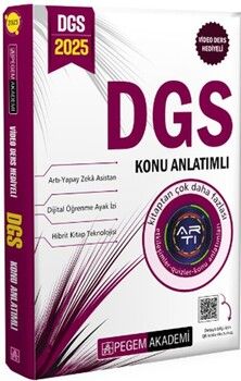 Pegem Yayınları 2025 DGS Konu Anlatımlı