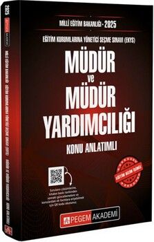 Pegem Yayınları 2025 MEB EKYS Müdür ve Müdür Yardımcılığı Konu Anlatımlı