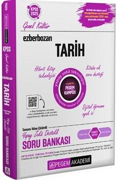 Pegem Yayınları 2025 KPSS Genel Yetenek Genel Kültür Tarih Ezberbozan Soru Bankası