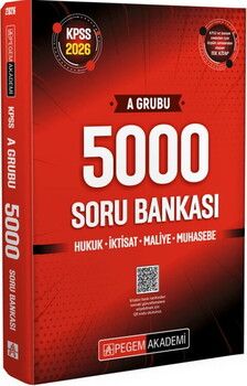 Pegem Yayınları 2026 KPSS A Grubu 5000 Soru Bankası