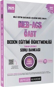 Pegem Yayınları 2025 MEB AGS ÖABT Beden Eğitimi Tamamı Çözümlü Soru Bankası