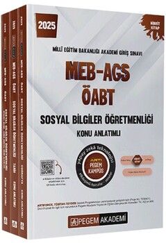 Pegem Yayınları 2025 MEB AGS ÖABT Sosyal Bilgiler Konu Anlatımlı