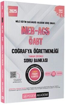 Pegem Yayınları 2025 MEB AGS ÖABT Coğrafya Öğretmenliği Tamamı Çözümlü Soru Bankası
