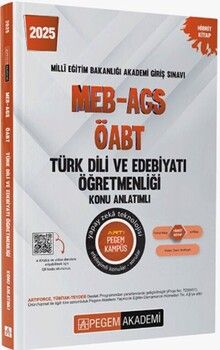 Pegem Yayınları 2025 MEB AGS ÖABT Türk Dili ve Edebiyatı Öğretmenliği Konu Anlatımlı