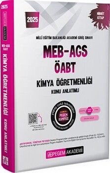 Pegem Yayınları 2025 MEB AGS ÖABT Kimya Öğretmenliği Konu Anlatımlı