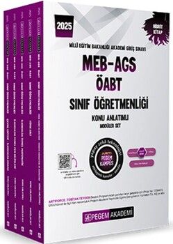 Pegem Yayınları 2025 MEB AGS ÖABT Sınıf Öğretmenliği Konu Anlatımlı Set