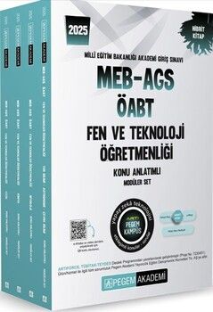 Pegem Yayınları 2025 MEB AGS ÖABT Fen Bilimleri Öğretmenliği Konu Anlatımlı
