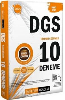 Pegem Yayınları 2025 DGS 10 Deneme