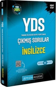 Pegem Yayınları 2025 YDS İngilizce Çıkmış Sorular