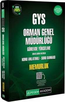 Pegem Yayınları 2025 GYS Orman Genel Müdürlüğü Görevde Yükselme Sınavlarına Hazırlık Konu Anlatımlı Soru Bankası