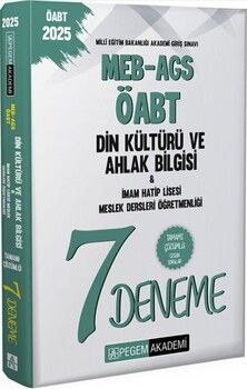 Pegem Yayınları 2025 MEB AGS ÖABT Din Kültürü Ve Ahlak Bilgisi İmam Hatip Lisesi Meslek Dersleri Öğretmenliği Tamamı Çözümlü 7 D
