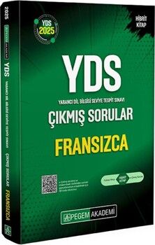 Pegem Yayınları 2025 YDS Fransızca Çıkmış Sorular