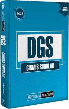 Pegem Yayınları 2025 DGS Çıkmış Sorular Tamamı Çözümlü