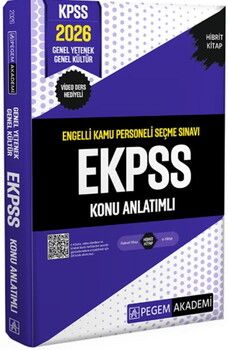 Pegem Yayınları 2026 E KPSS Engelli Kamu Personeli Seçme Sınavı Konu Anlatımlı
