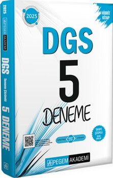 Pegem Yayınları 2025 DGS Tamamı Çözümlü 5 Deneme