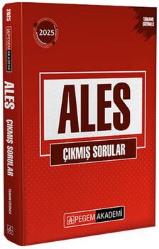 Pegem Yayınları 2025 ALES Çıkmış Sorular