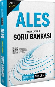 Pegem Yayınları 2026 ALES Tamamı Çözümlü Soru Bankası