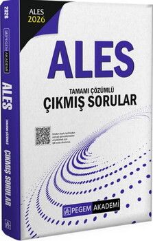 Pegem Yayınları 2026 ALES Tamamı Çözümlü Çıkmış Sorular