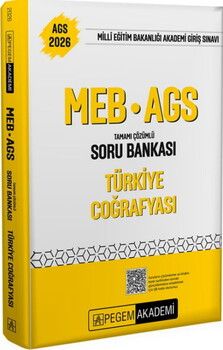 Pegem Yayınları 2026 MEB AGS Türkiye Coğrafyası Tamamı Çözümlü Soru Bankası