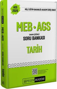 Pegem Yayınları 2026 MEB AGS Tarih Tamamı Çözümlü Soru Bankası