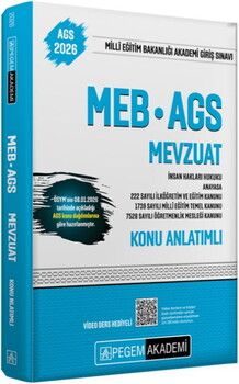 Pegem Yayınları 2026 MEB AGS Mevzuat Konu Anlatımlı