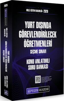 Pegem Yayınları 2026 MEB Yurt Dışında Görevlendirilecek Öğretmenleri Seçme Sınavı Konu Anlatımlı Soru Bankası