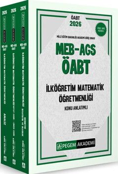 Pegem Yayınları 2026 MEB AGS ÖABT İlköğretim Matematik Konu Anlatımlı Modüler Set