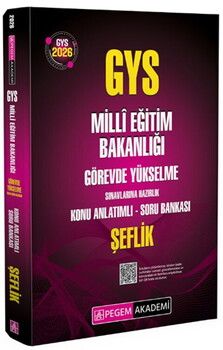 Pegem Yayınları 2026 GYS MEB Görevde Yükselme Sınavlarına Hazırlık Konu Anlatımlı Soru Bankası