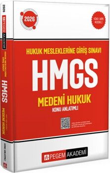 Pegem Yayınları 2026 Hukuk Mesleklerine Giriş Sınavı HMGS Medeni Hukuku Konu Anlatımlı