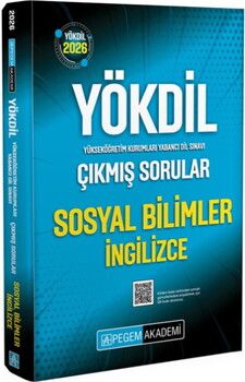 Pegem Yayınları 2026 YÖKDİL Sosyal Bilimler İngilizce Çıkmış Sorular