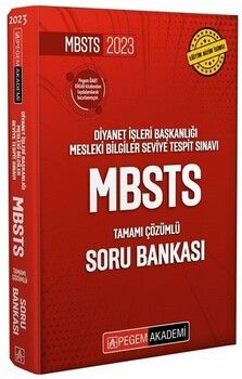 Pegem Yayınları 2023 Diyanet İşleri Başkanlığı MBSTS Soru Bankası