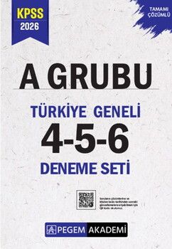 Pegem Yayınları 2026 KPSS A Grubu Tamamı Çözümlü Türkiye Geneli 4-5-6 Deneme Seti