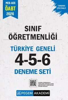 Pegem Yayınları 2026 MEB AGS ÖABT Sınıf Öğretmenliği Tamamı Çözümlü Türkiye Geneli 4-5-6 Deneme Seti