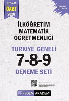 Pegem Yayınları 2026 MEB AGS ÖABT İlköğretim Matematik Öğretmenliği Türkiye Geneli 7-8-9 Deneme Seti
